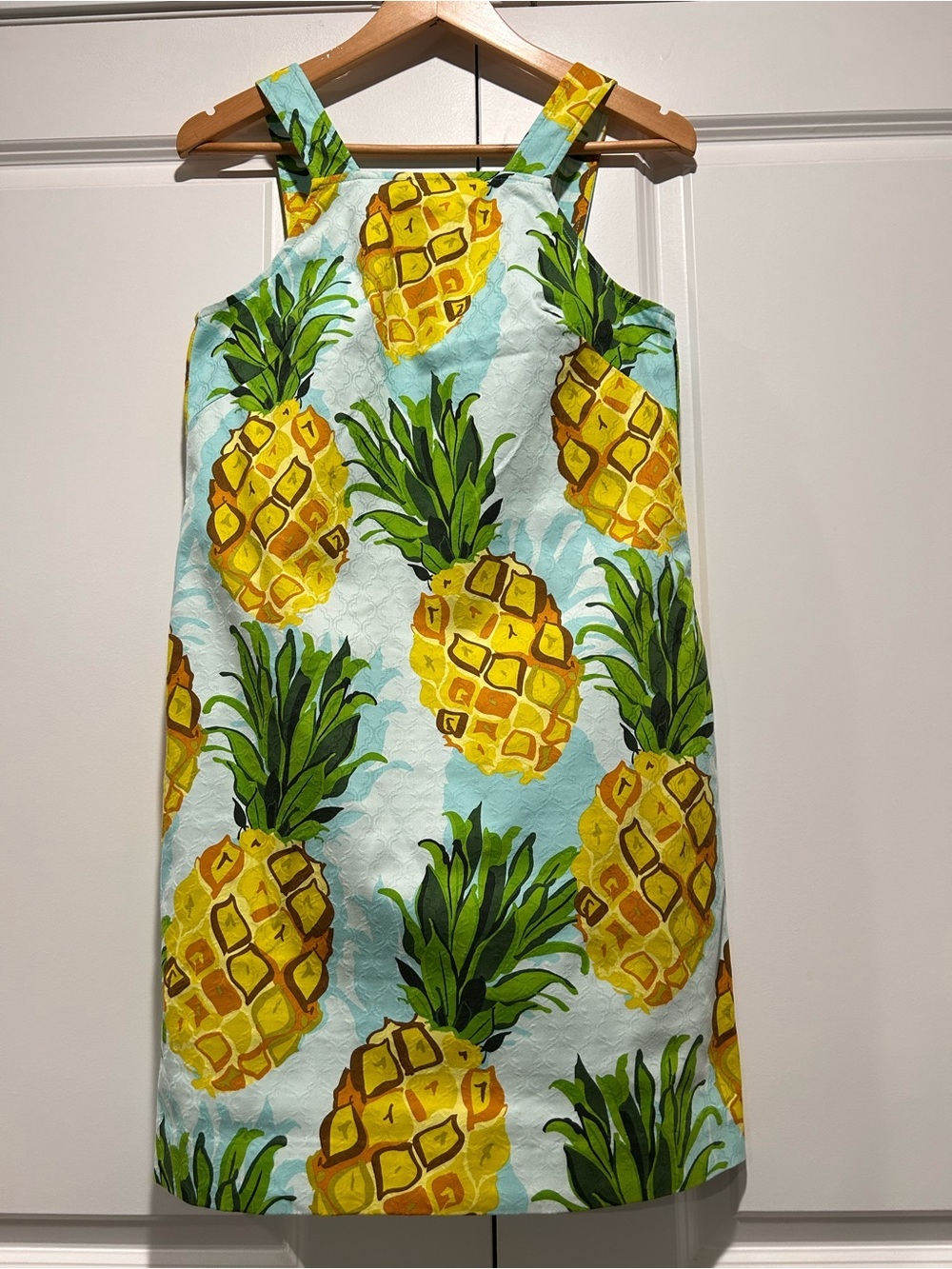 Trina Turk Pineapple Dress Turquoise Yellow Sundress
Adjustable Straps Size4 - Picture 2 of 10